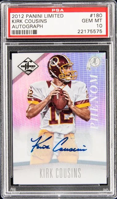 2012 Panini Kirk Cousins Limited Monikers Silver #180 card image