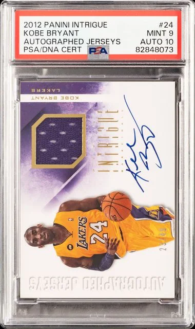 2012 Panini Kobe Bryant Intrigue Autographed Jerseys #24 card image