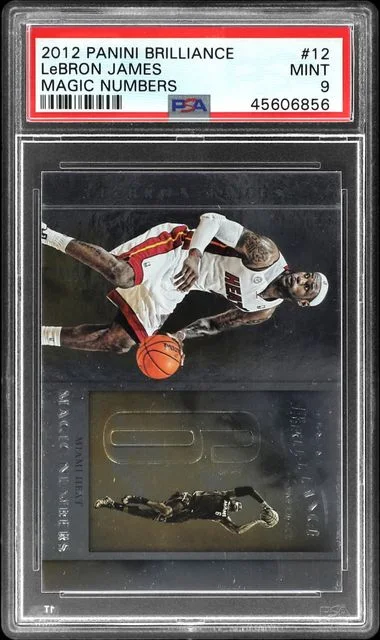 2012 Panini LeBron James Brilliance Magic Numbers #12 card image