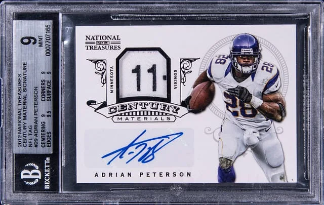 2012 Panini National Treasures Century Material Signatures NFL #no-number card image