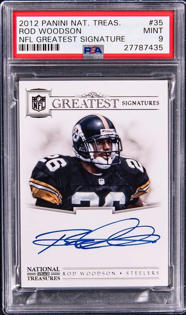 2012 Panini National Treasures Rod Woodson NFL Greatest Signature #35 card image