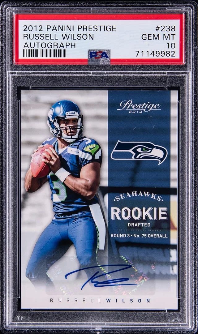 2012 Panini Prestige Russell Wilson Autograph #238 card image