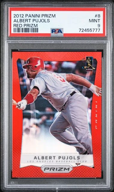 2012 Panini Prizm Albert Pujols Red Prizm #8 card image