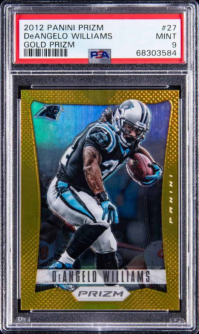2012 Panini Prizm DeAngelo Williams Gold Prizm #27 card image