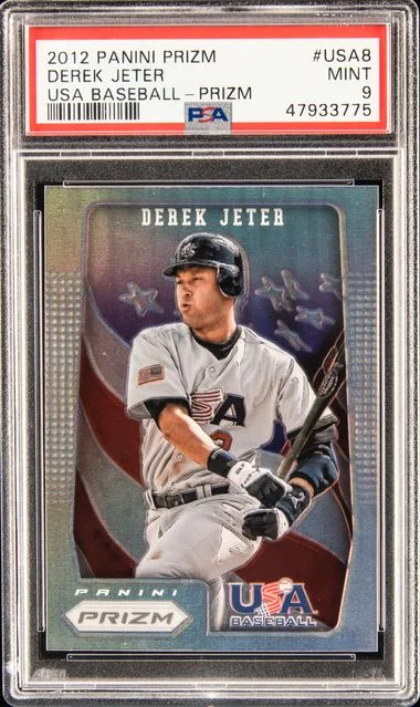 2012 Panini Prizm Derek Jeter USA Baseball Prizm #Usa8 card image