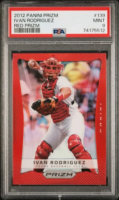 2012 Panini Prizm Ivan Rodriguez Red Prizm #139 card image
