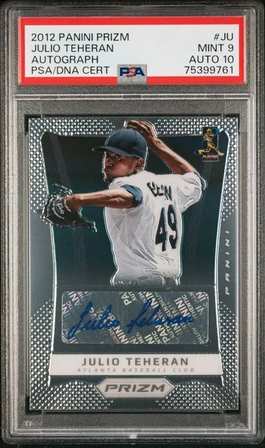 2012 Panini Prizm Julio Teheran Autograph #JU card image