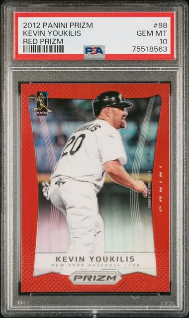 2012 Panini Prizm Kevin Youkilis Red Prizm #98 card image