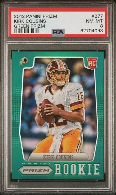 2012 Panini Prizm Kirk Cousins Green Prizm #277 card image