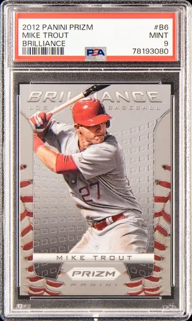 2012 Panini Prizm Mike Trout Brilliance #B6 card image