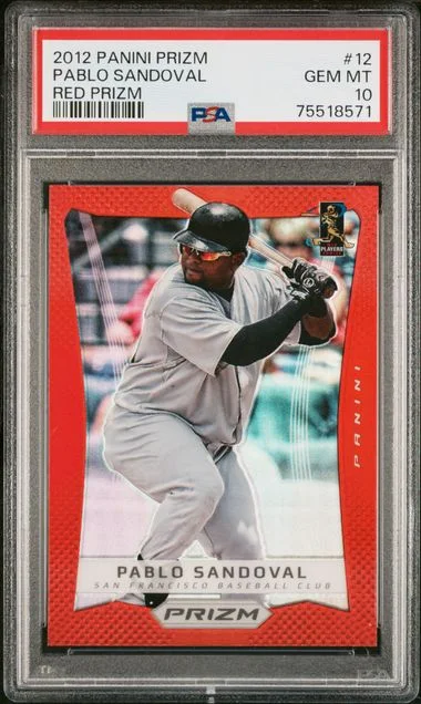 2012 Panini Prizm Pablo Sandoval Red Prizm #12 card image