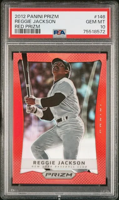 2012 Panini Prizm Reggie Jackson Red Prizm #146 card image