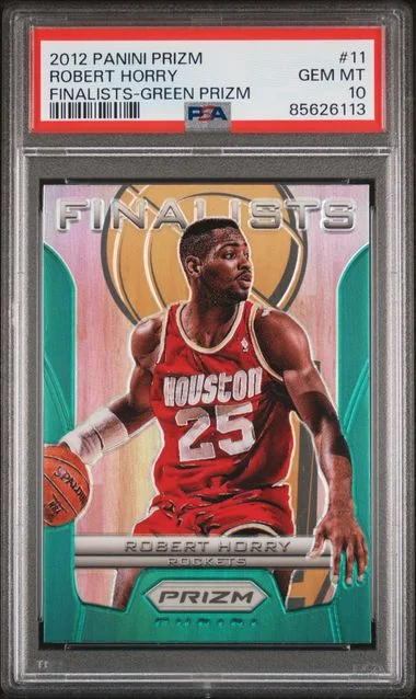2012 Panini Prizm Robert Horry Finalists Green Prizm #11 card image