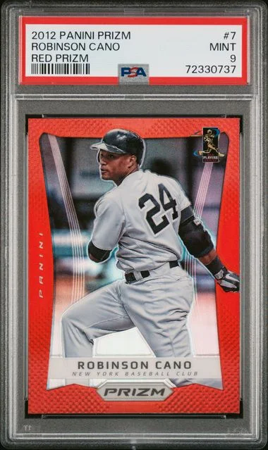 2012 Panini Prizm Robinson Cano Red Prizm #7 card image