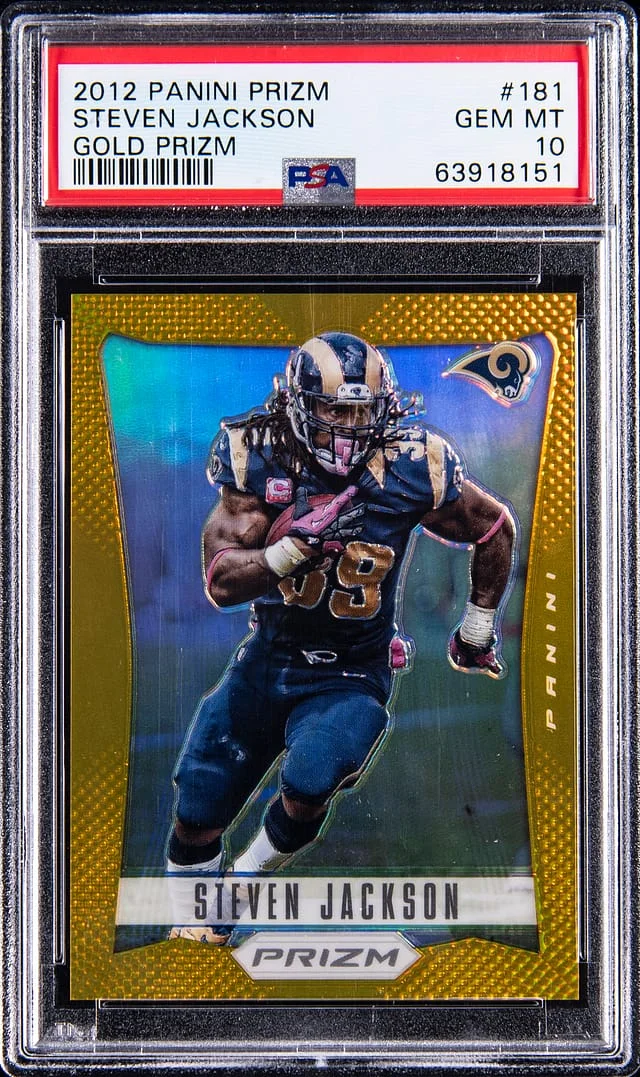 2012 Panini Prizm Steven Jackson Gold Prizm #181 card image