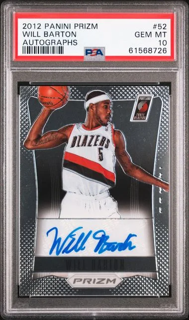 2012 Panini Prizm Will Barton Autograph #52 card image