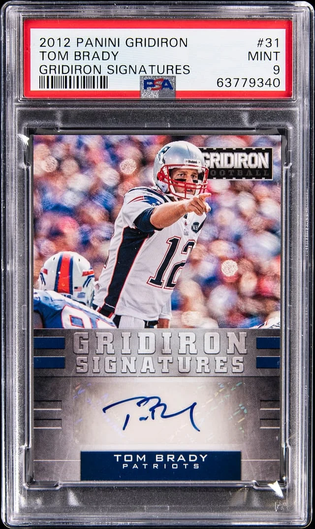 2012 Panini Tom Brady Gridiron Gridiron Signatures #31 card image