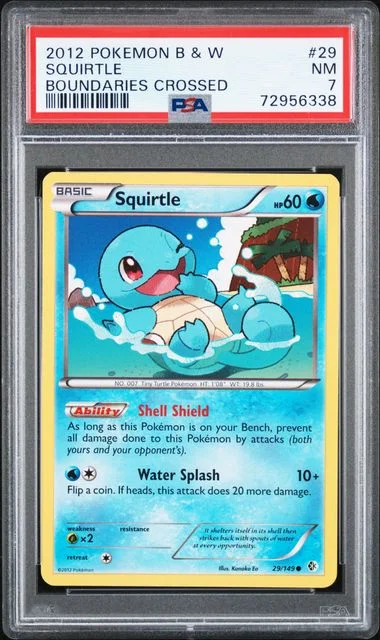 2012 Pokemon Black and White Boundaries Crossed Squirtle #29 card image