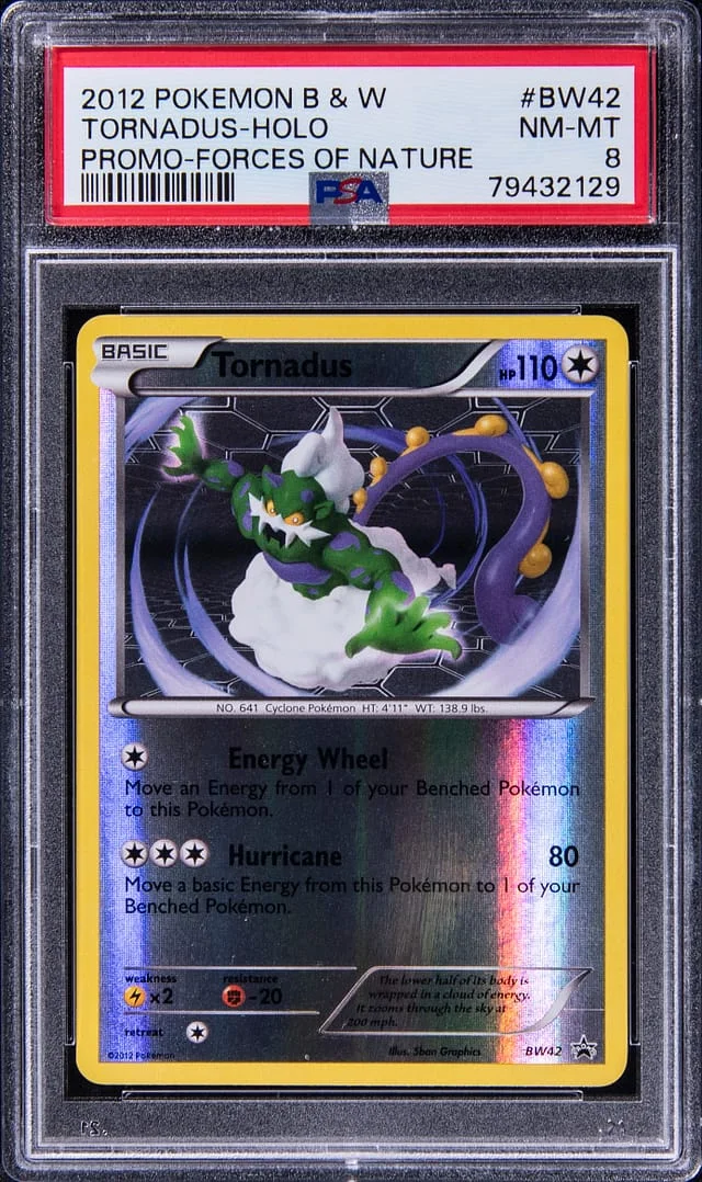 2012 Pokemon Black and White Promo Forces of Nature Rare Holofoil Tornadus #BW42 card image