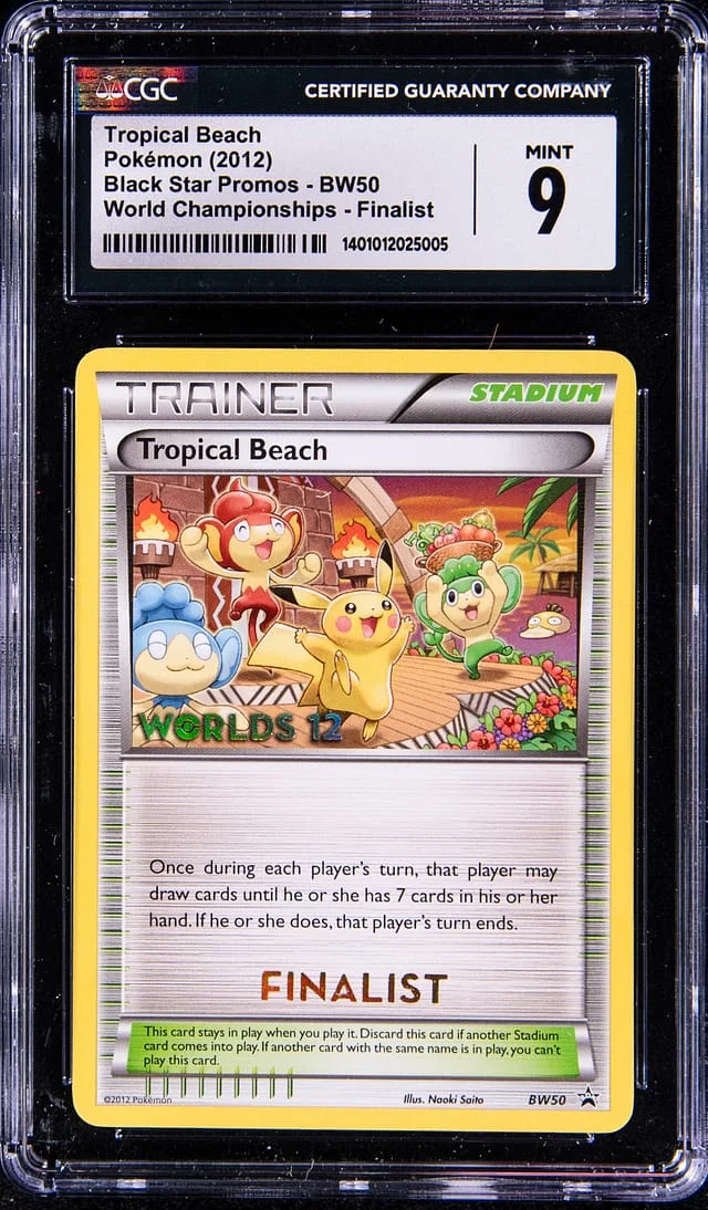 2012 Pokemon Black Star Promos World Championships Finalist Tropical Beach #BW50 card image
