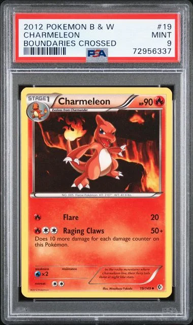 2012 Pokemon Black & White Boundaries Crossed Charmeleon #19 card image
