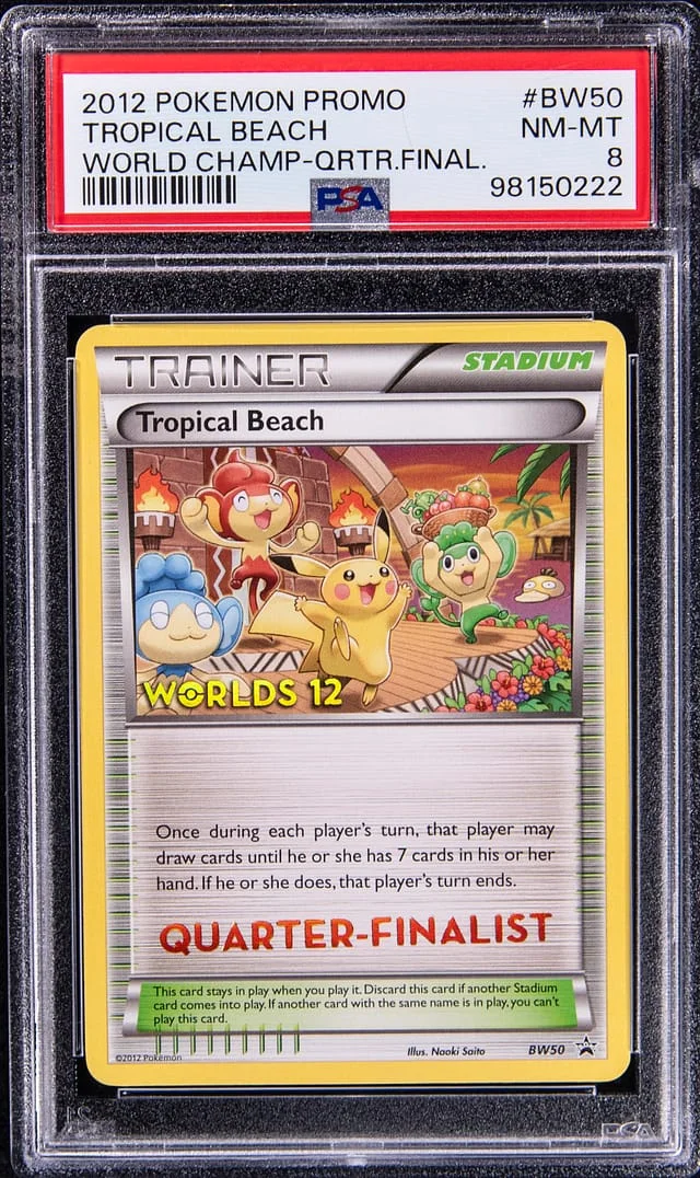 2012 Pokemon Promo World Championships Quarter-Finalist Tropical Beach #BW50 card image