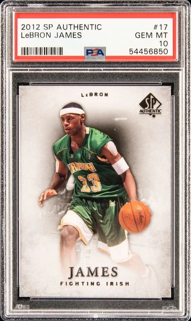 2012 SP Authentic LeBron James #17 card image
