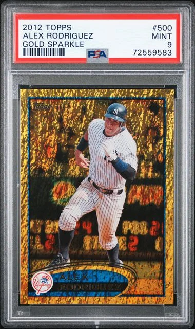 2012 Topps Alex Rodriguez Gold Sparkle #500 card image