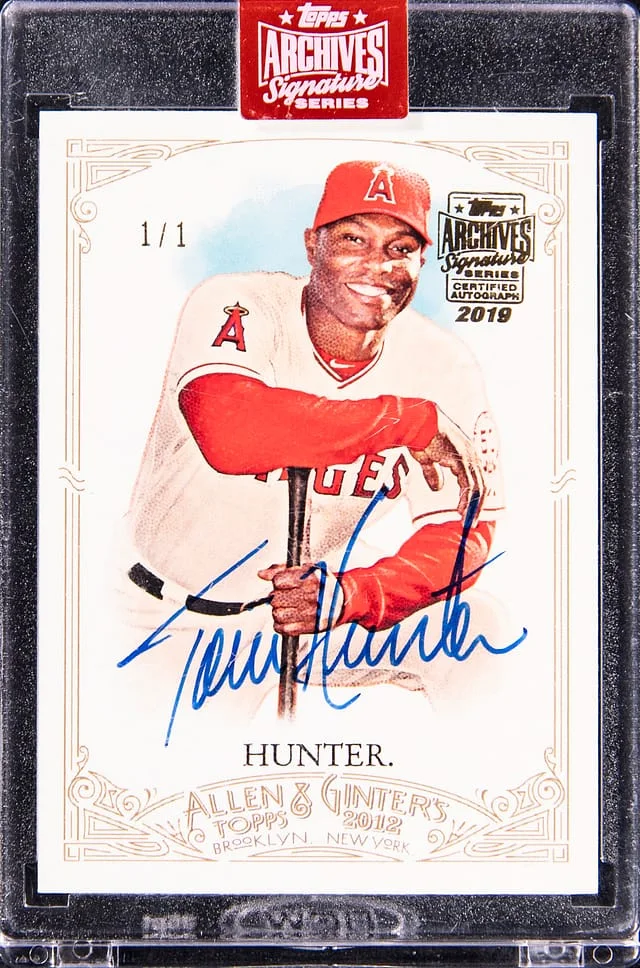 2012 Topps Allen & Ginter Torii Hunter 2019 Topps Archives Signature Series #246 card image