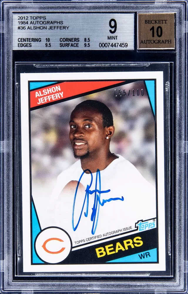 2012 Topps Alshon Jeffery 1984 Autographs #36 card image