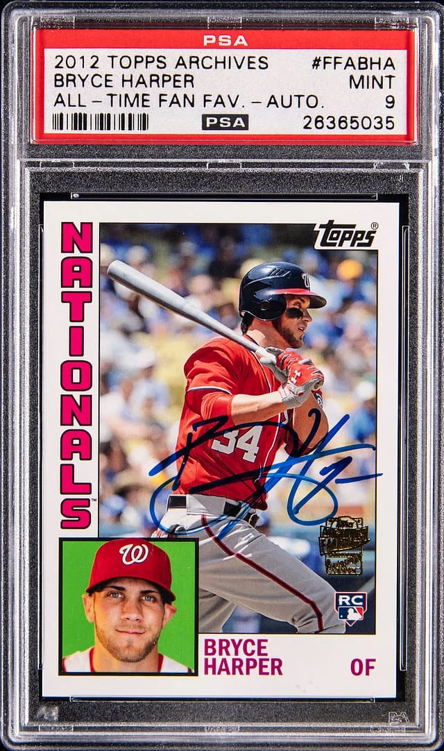 2012 Topps Archives Bryce Harper All-Time Fan Favorites Autograph #FFA-BHA card image