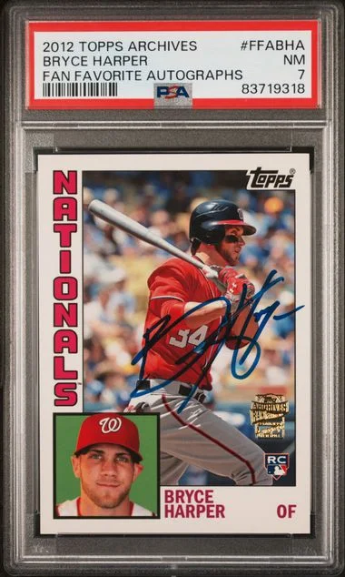 2012 Topps Archives Bryce Harper Fan Favorite Autographs #FFABHA card image