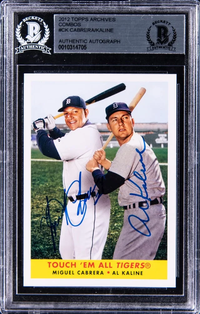 2012 Topps Archives Miguel Cabrera/Al Kaline Combos #58-CK card image