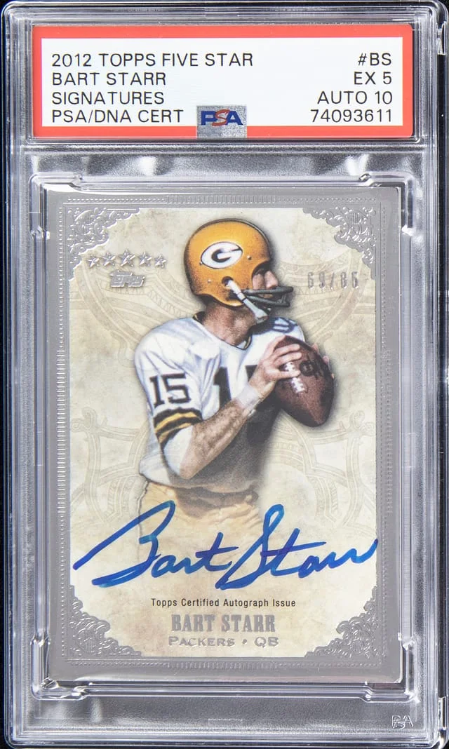 2012 Topps Bart Starr Five Star Signatures #FSS-BS card image