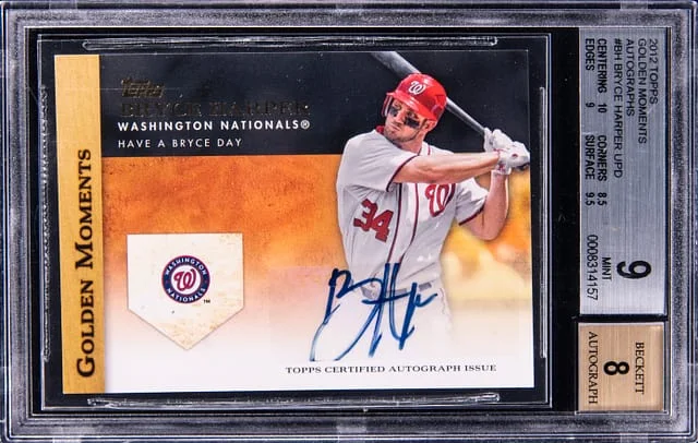 2012 Topps Bryce Harper Golden Moments Autograph #BH card image