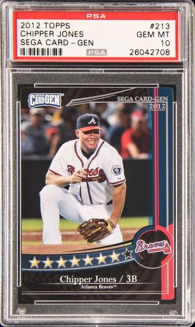2012 Topps Chipper Jones Sega Card-Gen #213 card image
