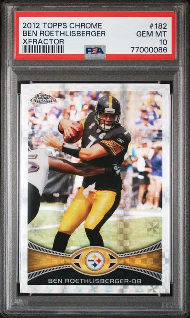 2012 Topps Chrome Ben Roethlisberger #182 card image