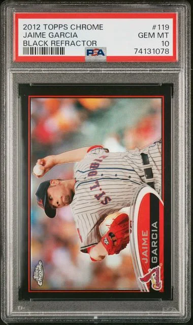 2012 Topps Chrome Black Jaime Garcia Refractor #119 card image