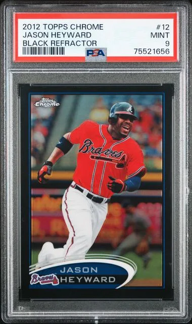 2012 Topps Chrome Black Jason Heyward Refractor #12 card image