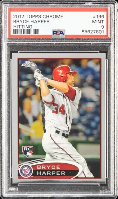 2012 Topps Chrome Bryce Harper X-Fractor #196 card image