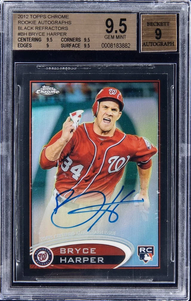 2012 Topps Chrome Bryce Harper Autograph #BH card image