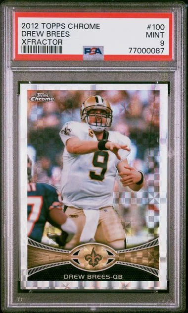 2012 Topps Chrome Drew Brees #100 card image
