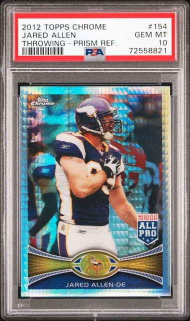 2012 Topps Chrome Jared Allen Prism Refractor #154 card image