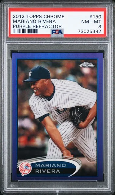 2012 Topps Chrome Mariano Rivera Purple Refractor #150 card image