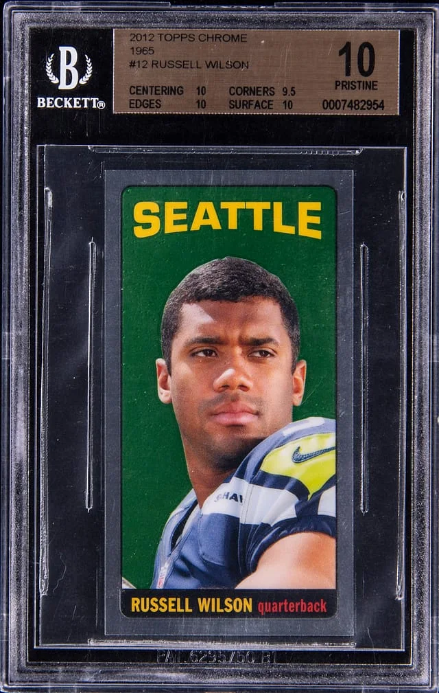 2012 Topps Chrome Russell Wilson 1965 #12 card image