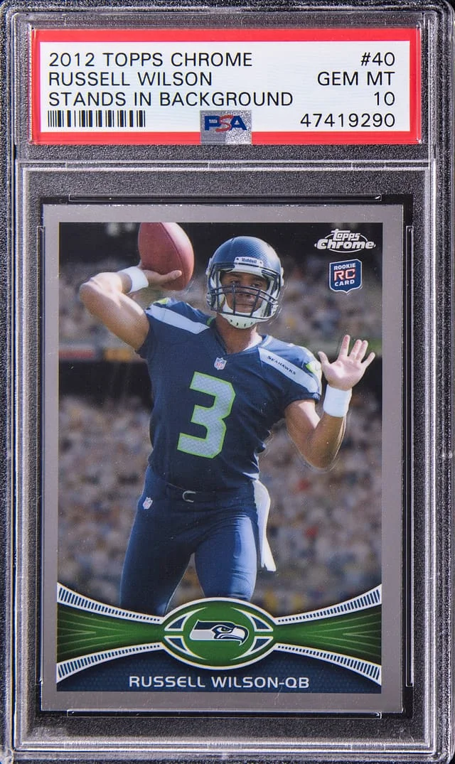 2012 Topps Chrome Russell Wilson #40 card image