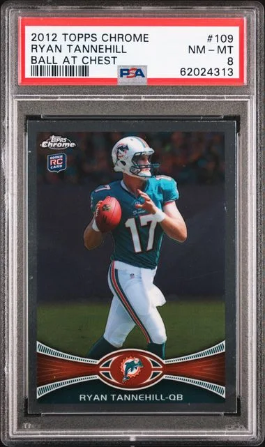 2012 Topps Chrome Ryan Tannehill Ball At Chest #109 card image