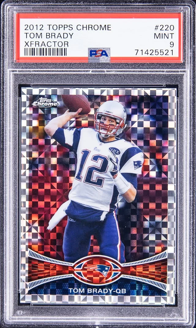 2012 Topps Chrome Tom Brady Refractor #220 card image