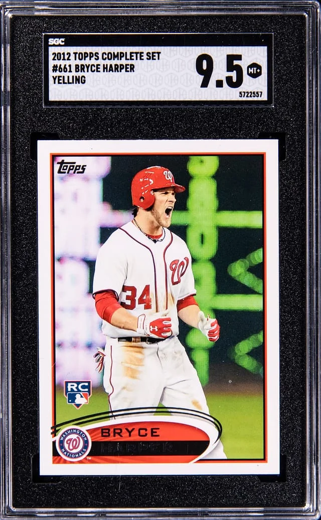 2012 Topps Complete Set Bryce Harper Right Leg off Ground #661 card image