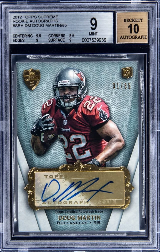 2012 Topps Doug Martin Supreme Autograph #SRA-DM card image